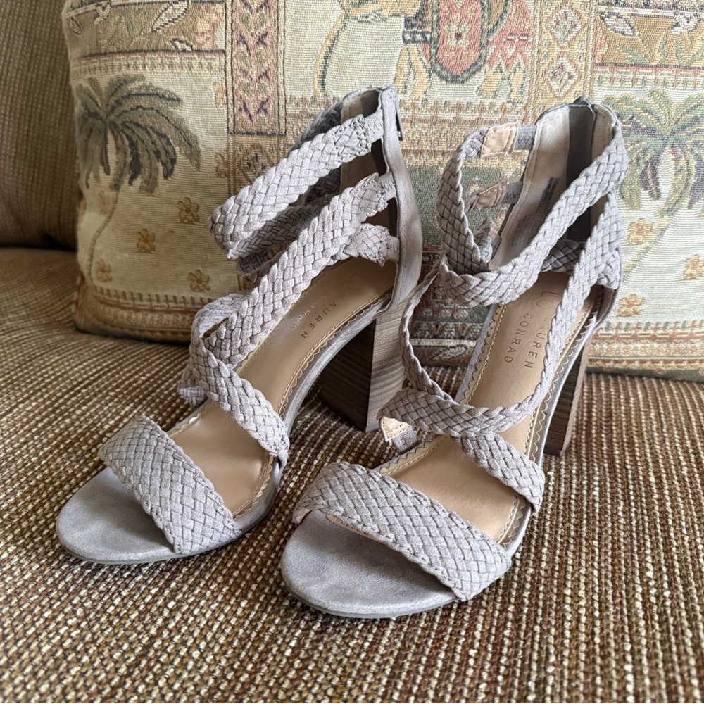 ✅Lauren Conrad - Toupe Aventurine Women's High Heel Sandals!